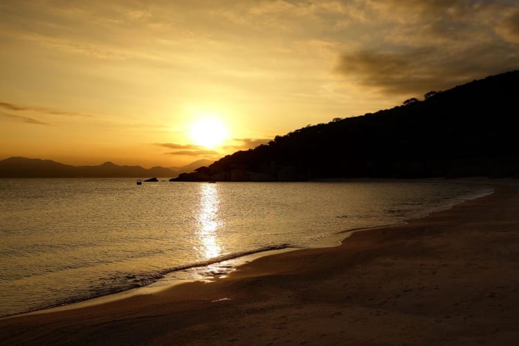 Sunset over Ninh Van Bay
